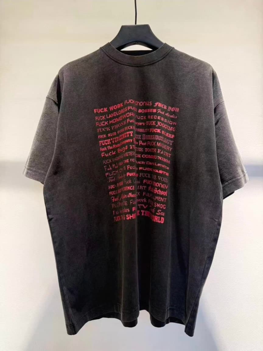 летняя новая постиранная футболка vetements 2025