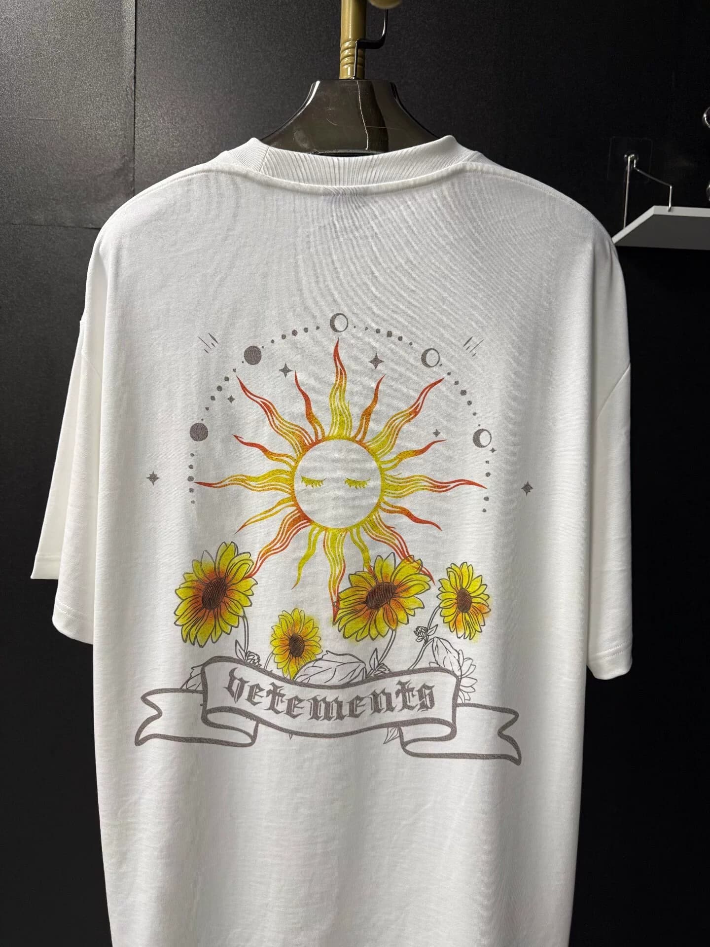 Единственный продукт Vetements Sunflower из чистого хлопка tide бренда с короткими рукавами большого размера