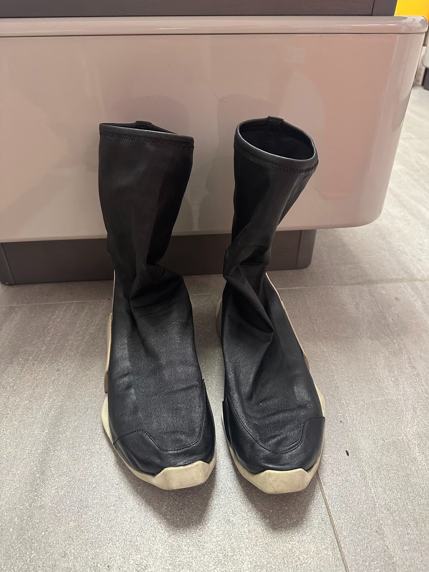 Rick Owens x кожаная майка adidas RO joint tank средней длины