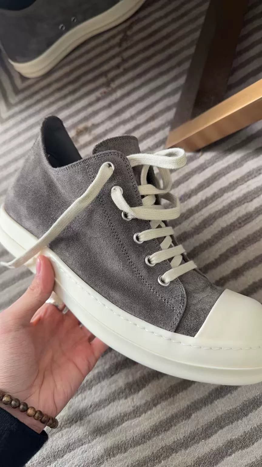 Rick Owens ro main line 26ss - новые большие серые кеды converse с глубоким вырезом