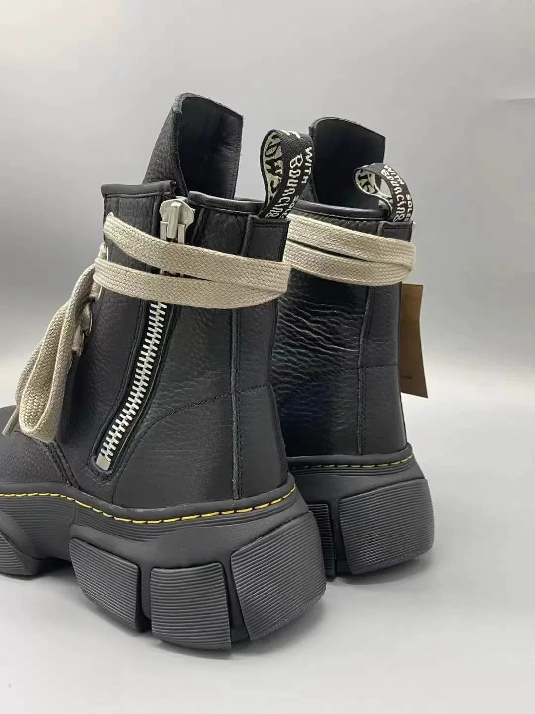 RICK OWENS Мартиновые сапоги с совместным брендомRICK OWENS и Dr. M