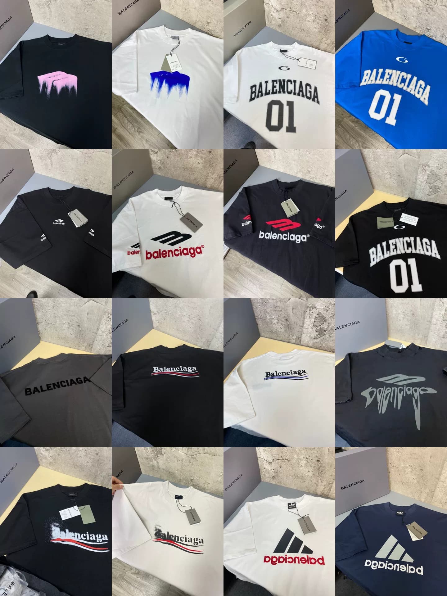 Самая популярная мужская футболка Balenciaga Balenciaga с короткими рукавами свободного кроя
