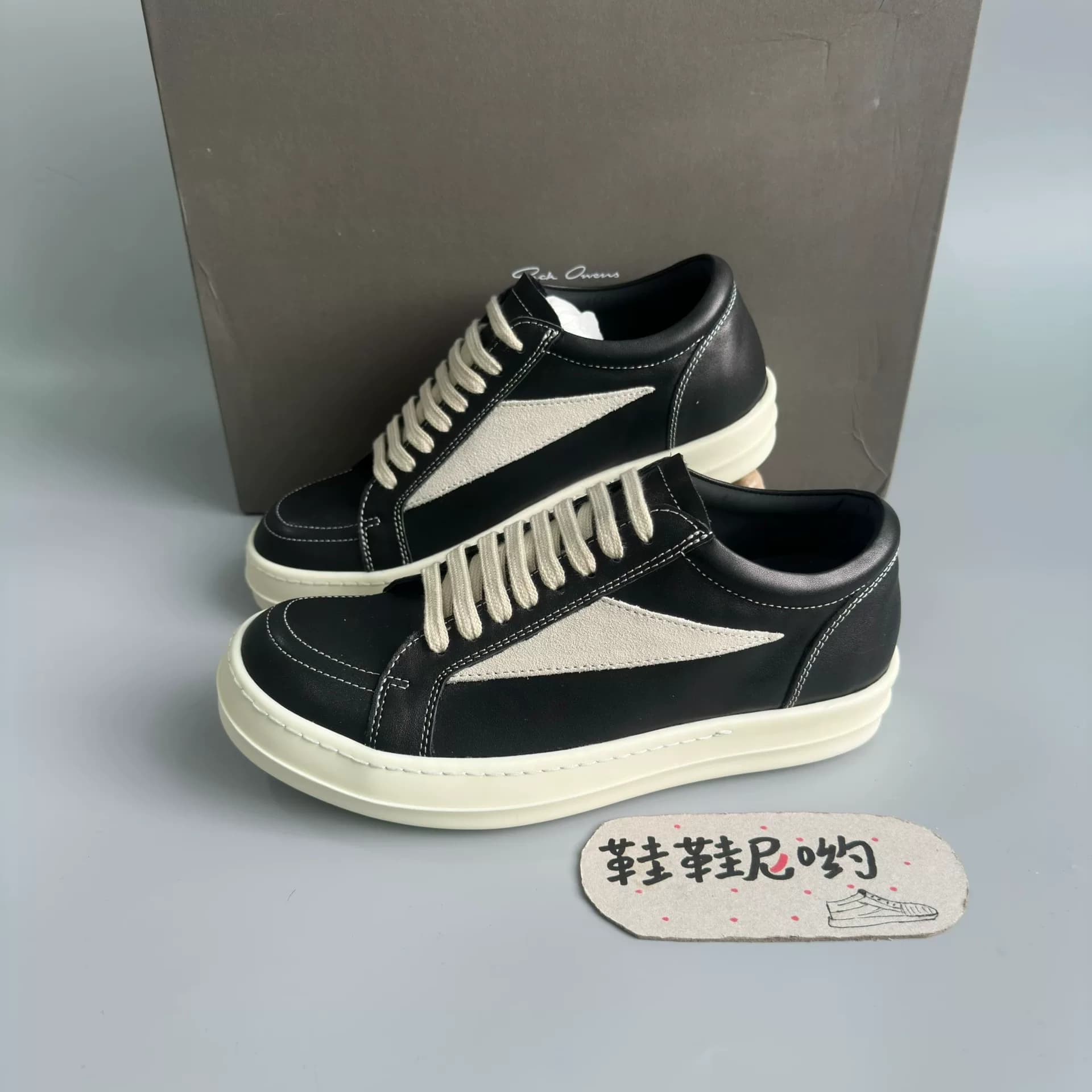 Спортивная обувь из воловьей кожи RICK OWENS/RO на низкой шнуровке