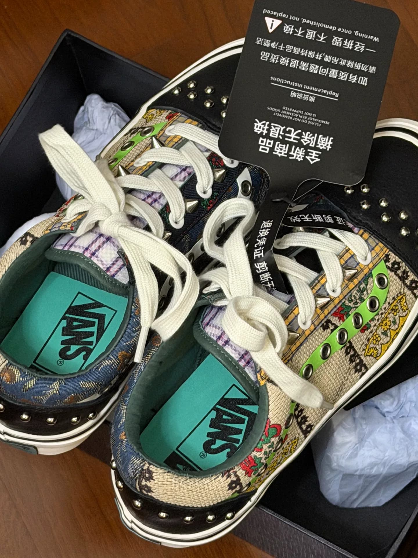 гвозди с вышивкой gucci x vans собственного производства byvovo