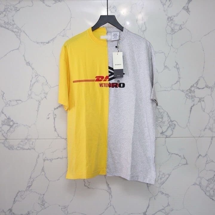 Футболка VETEMENTS Hong Kong с лимитированным ассортиментом, подходящая по цвету, vtm Stitching TEE