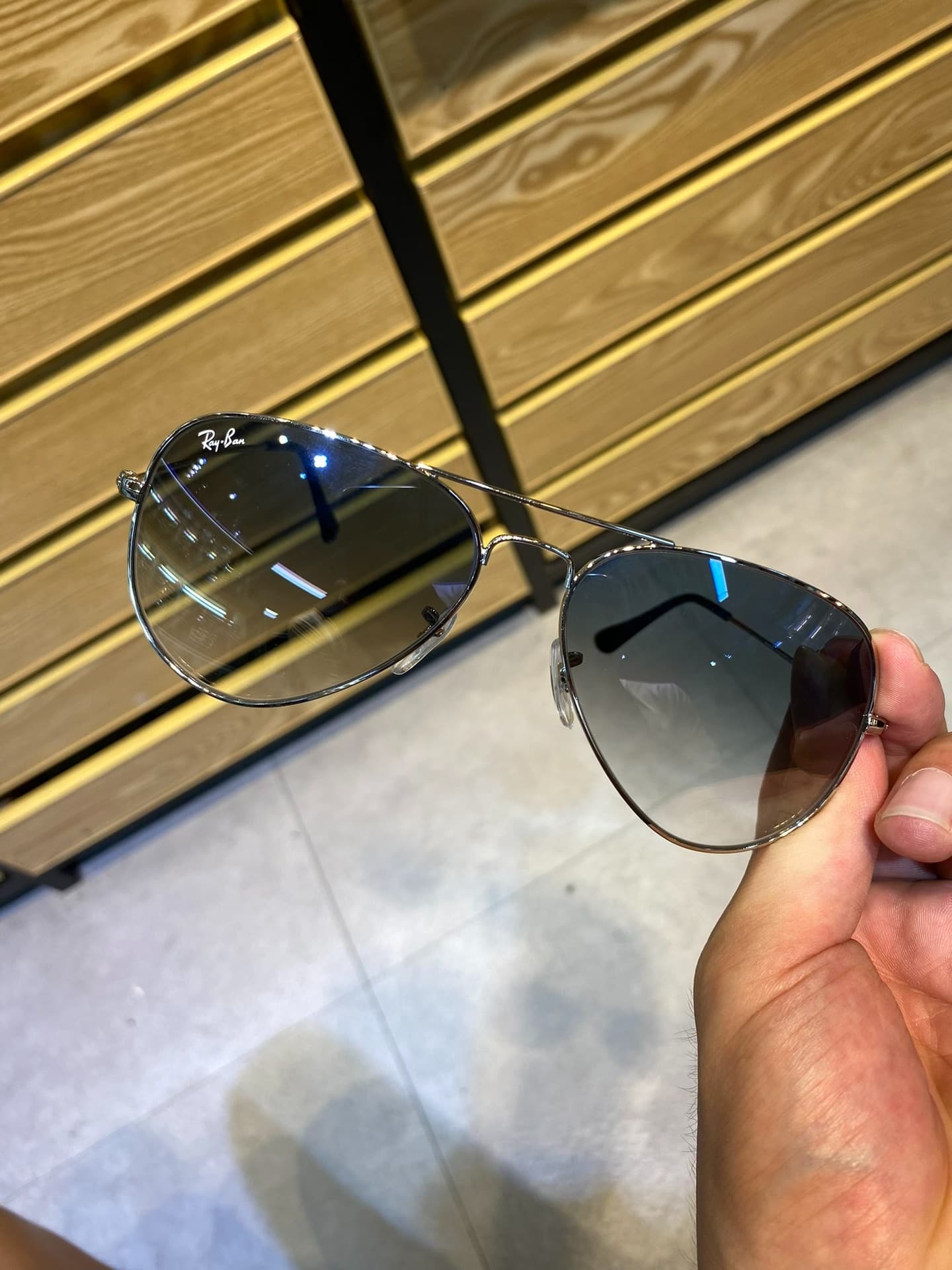 #Солнцезащитные очки Ray-Ban RayBan counter clearance для устранения протечек и защиты солнцезащитных очков-авиаторов одинакового стиля для мужчин и…
