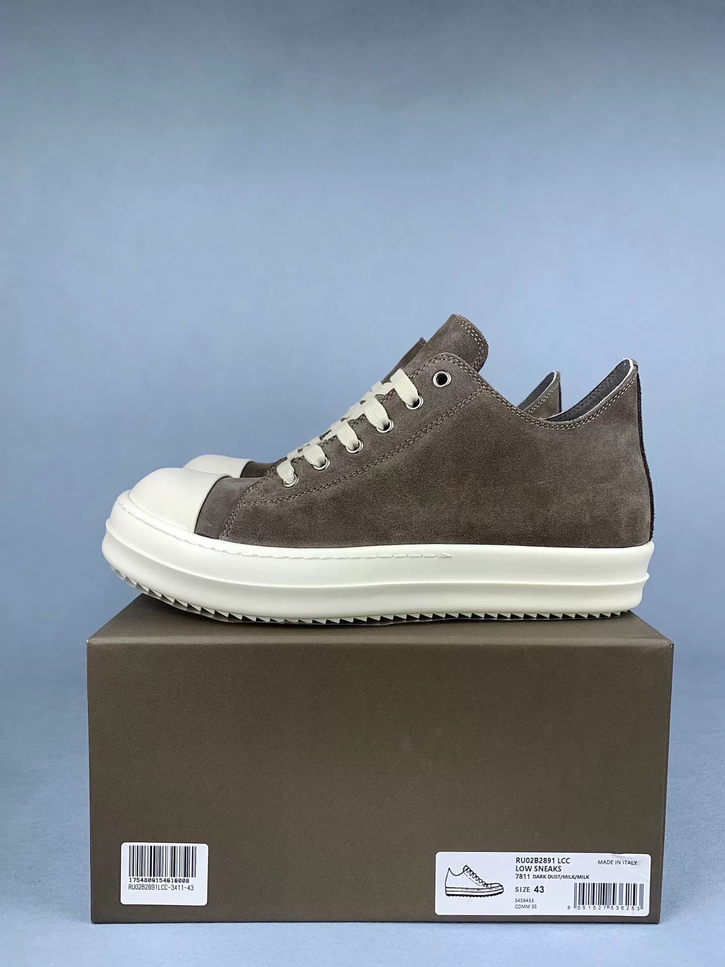 Рик Оуэнс/Rick Owens Suede Low Ретро Лоу