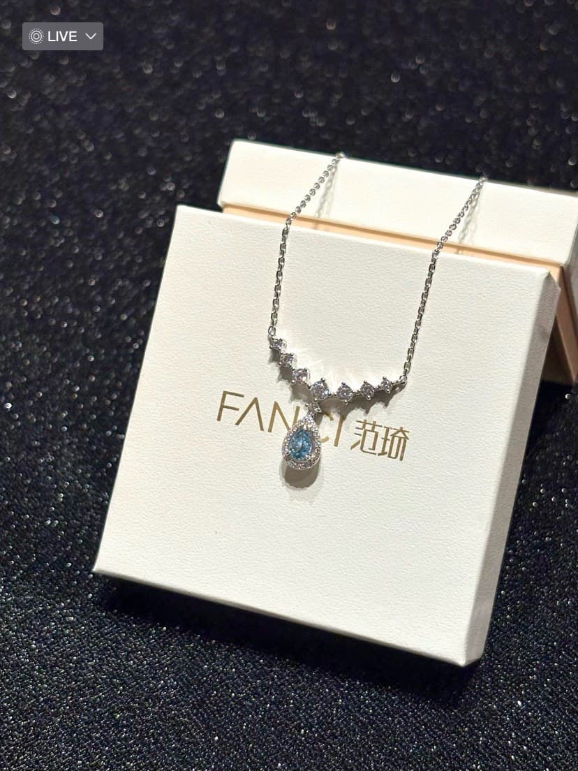 Совершенно новое аутентичное ожерелье FANCI Fan Qi Blue Tears, S925