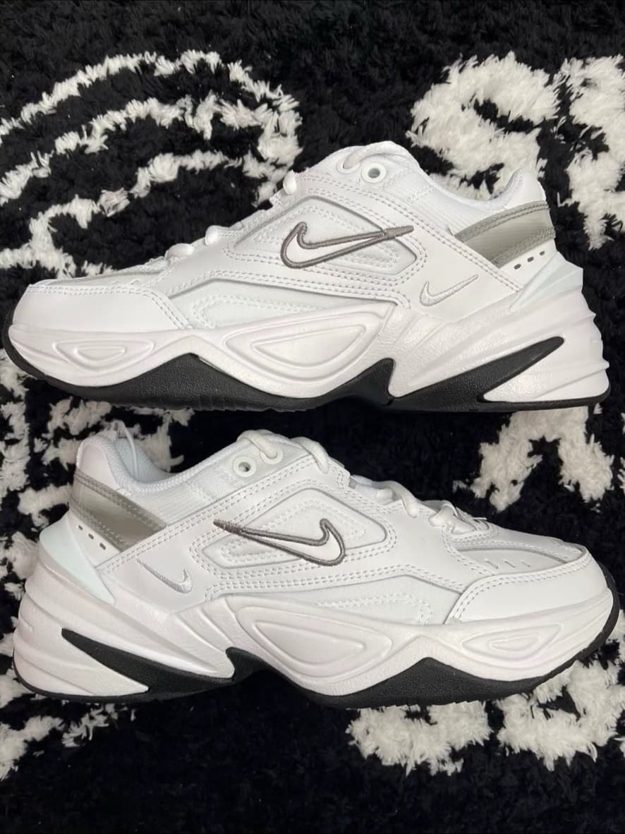 Подлинный продукт был протестирован!Кроссовки Nike daddy shoes классические серебристые повседневные кроссовки в стиле ретро, мужская и женская спорт…