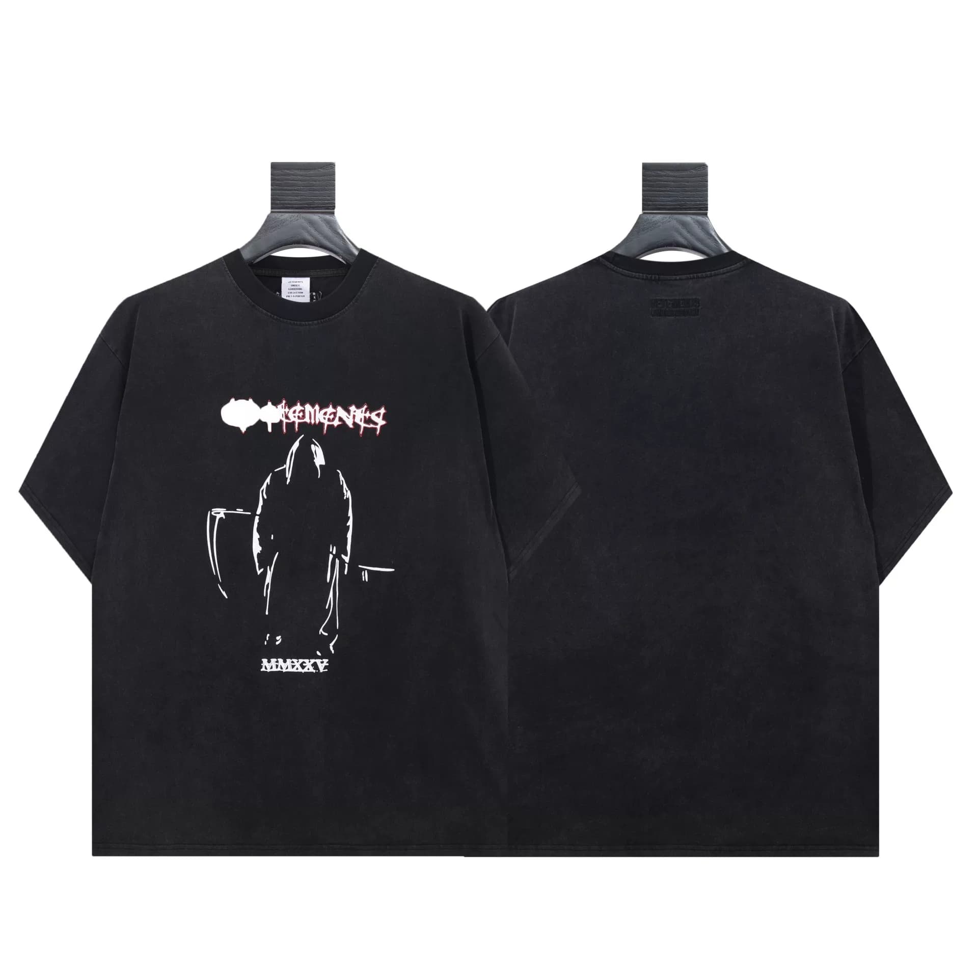 Топовая версия темной футболки Witt cute Vetements, классная обложка обязательно должна быть представлена!