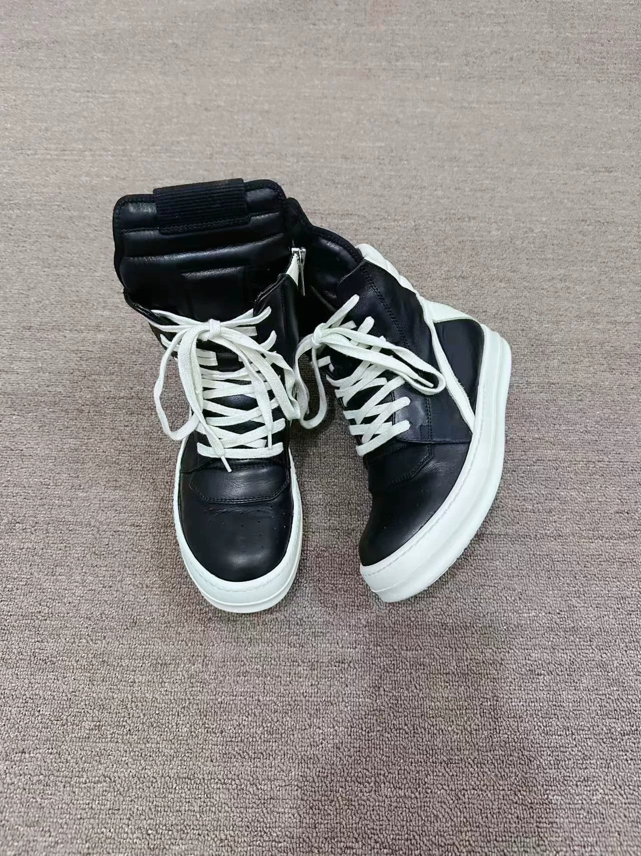 Rick Owens main line из воловьей кожи с перевернутым треугольником, высокий топ, размер 36, золотой размер, женский размер 36-