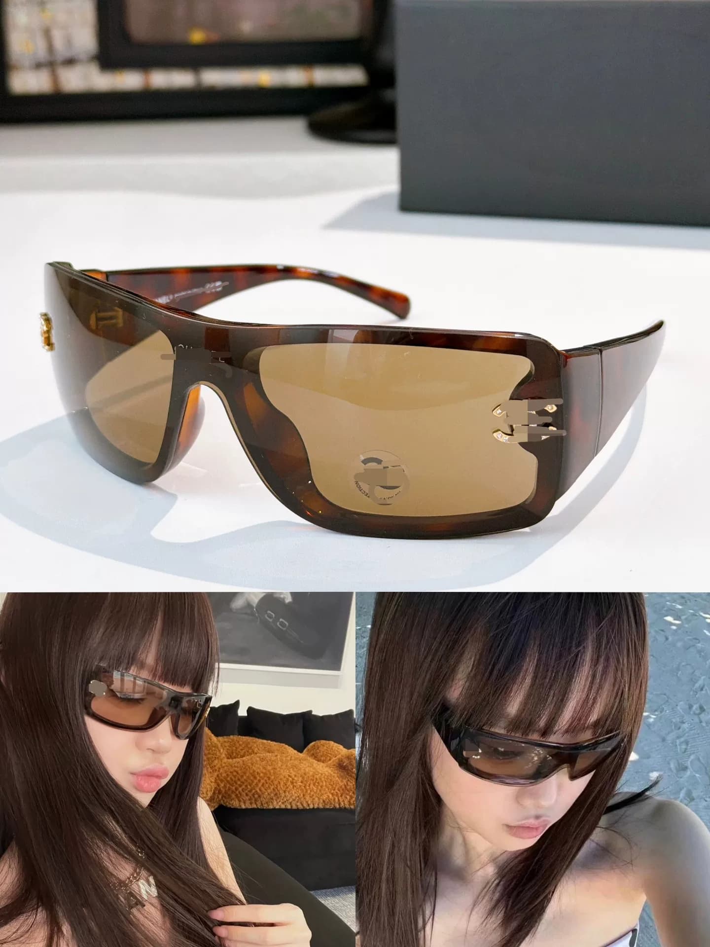 Модные солнцезащитные очки Xiaoxiang 5088-B y2k visual sunglasses fashion
