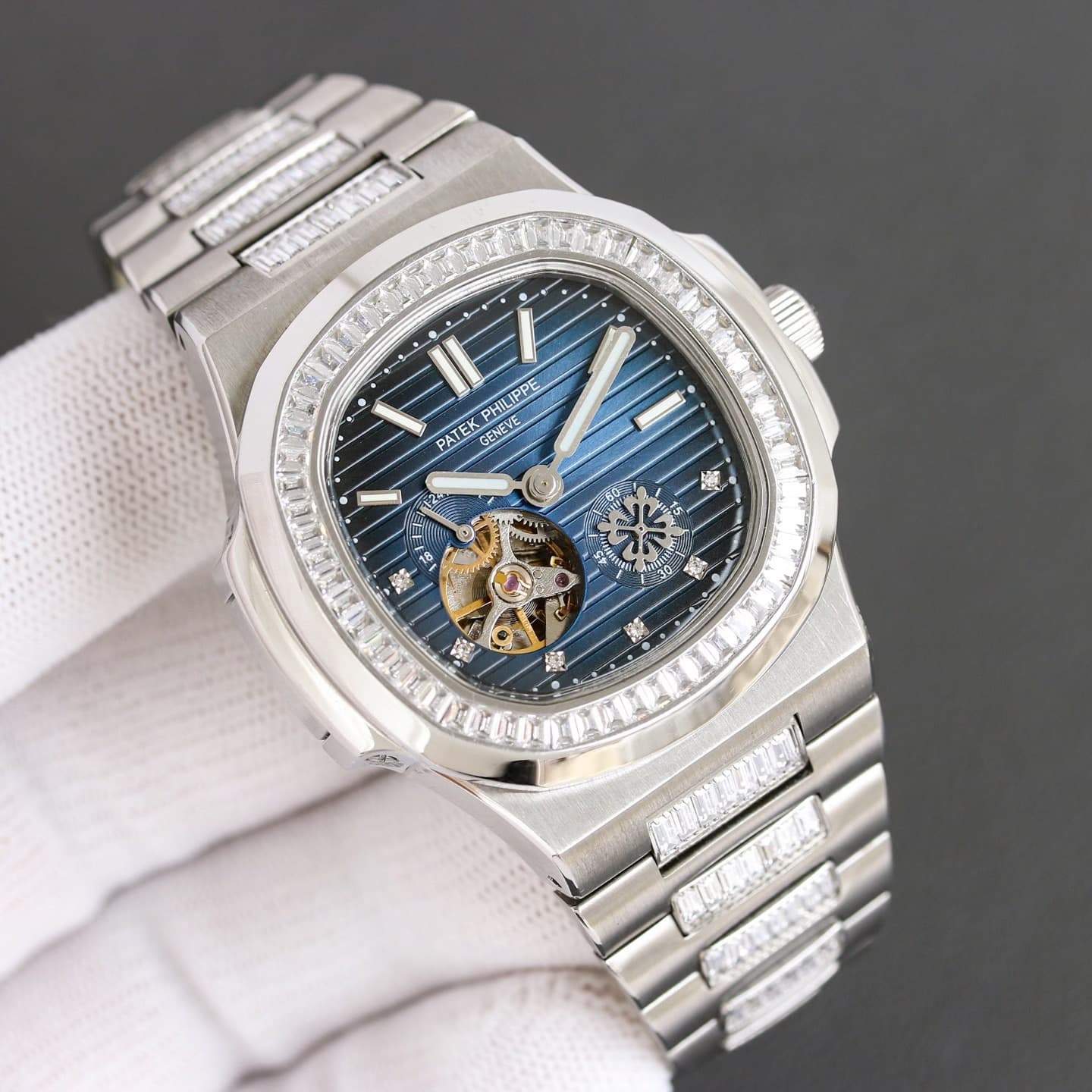 Patek Philippe Nautilus 5711 Ultimate Revised Edition, часы King of Steel, с верхним круглым отверстием, Швейцарская марка
