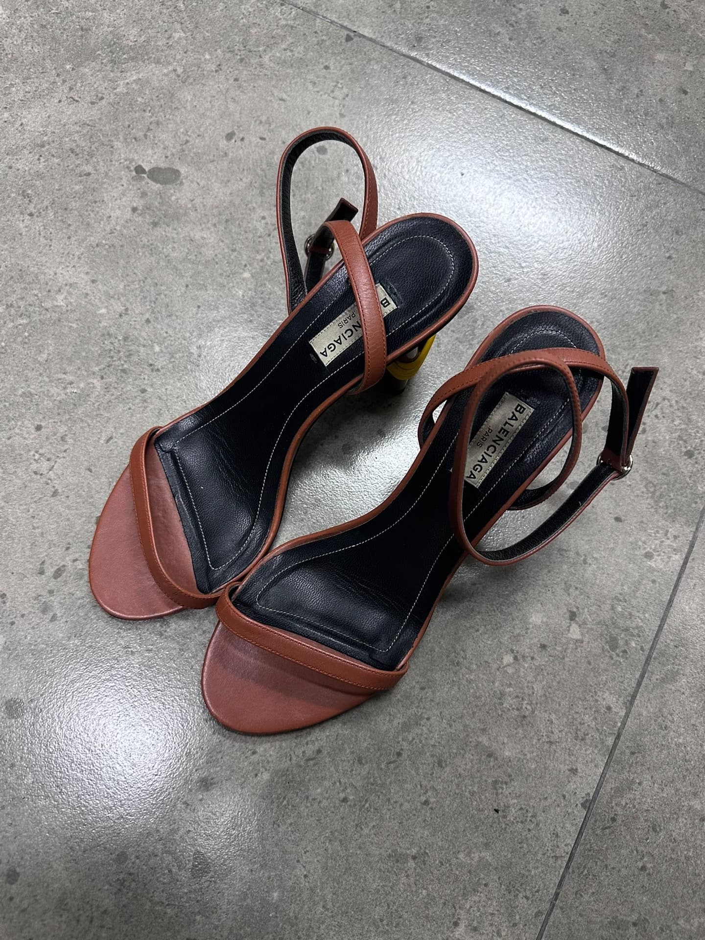 Balenciaga+ босоножки на высоком каблуке с ремешками Balenciaga, размер 37
