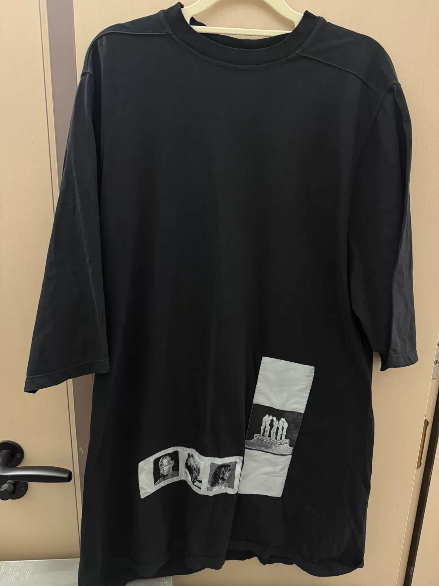 Нашивка Rick owens ro с короткими рукавами + нашивка на 16 лет с короткими рукавами, другого цвета