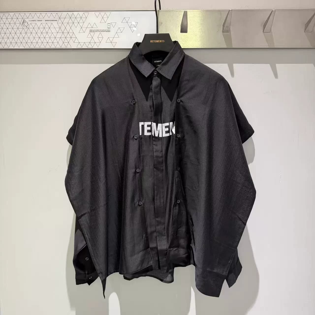 Новая рубашка с длинными рукавами от бренда VETEMENTS Witt Mengchao 2026 года выпуска