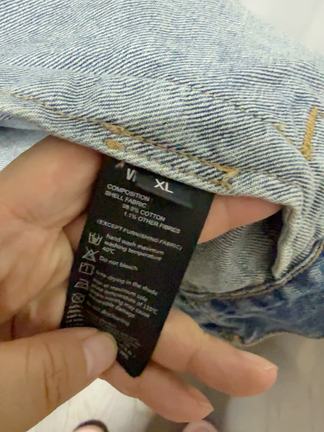 Джинсовая куртка VETEMENTS размера XL