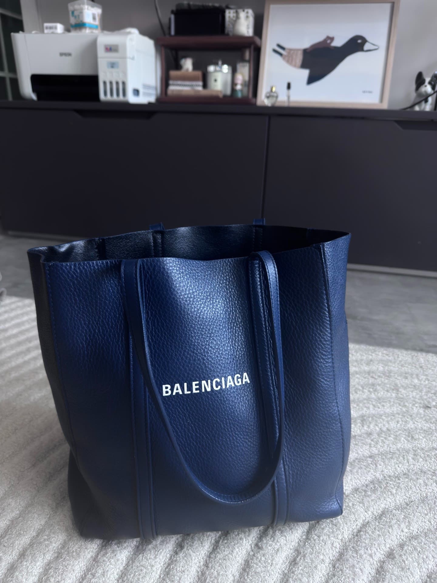Темно-синяя сумка-тоут Balenciaga от Balenciaga