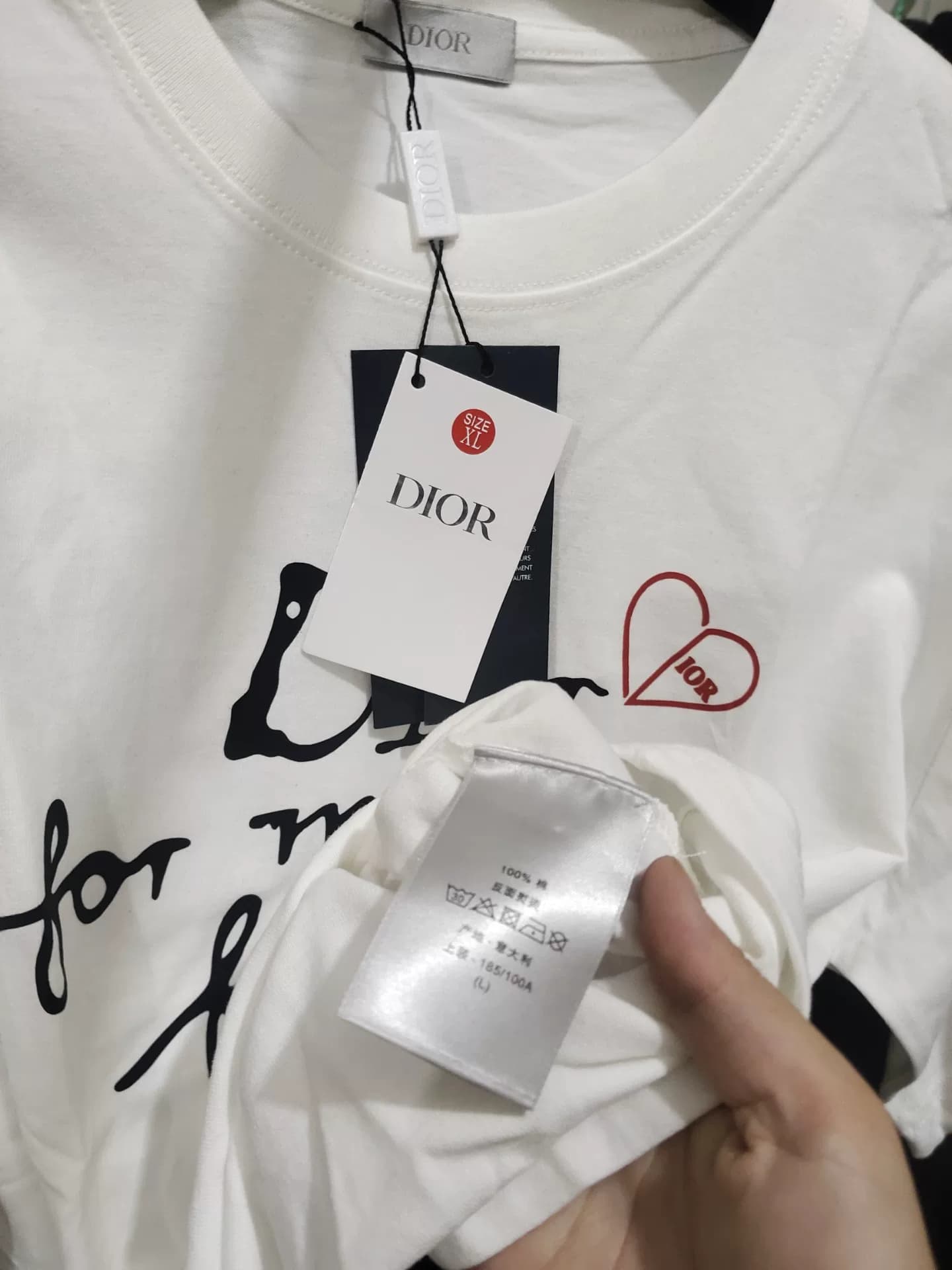 Модная брендовая футболка с короткими рукавами DIOR Dior design