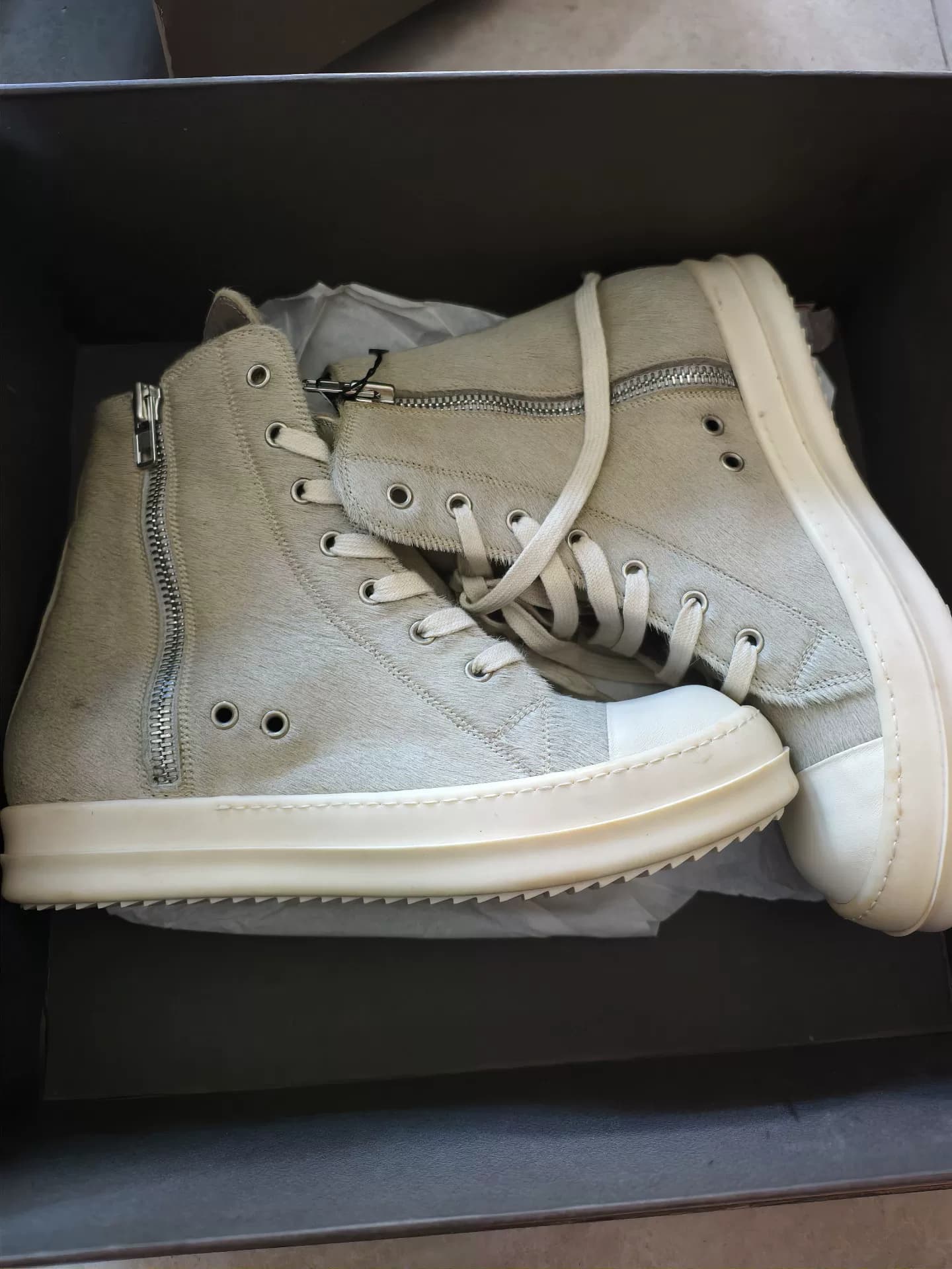 Парусиновые туфли Rick Owens DRKSHDW с высоким берцем, совершенно новые, аутентичные, 4
