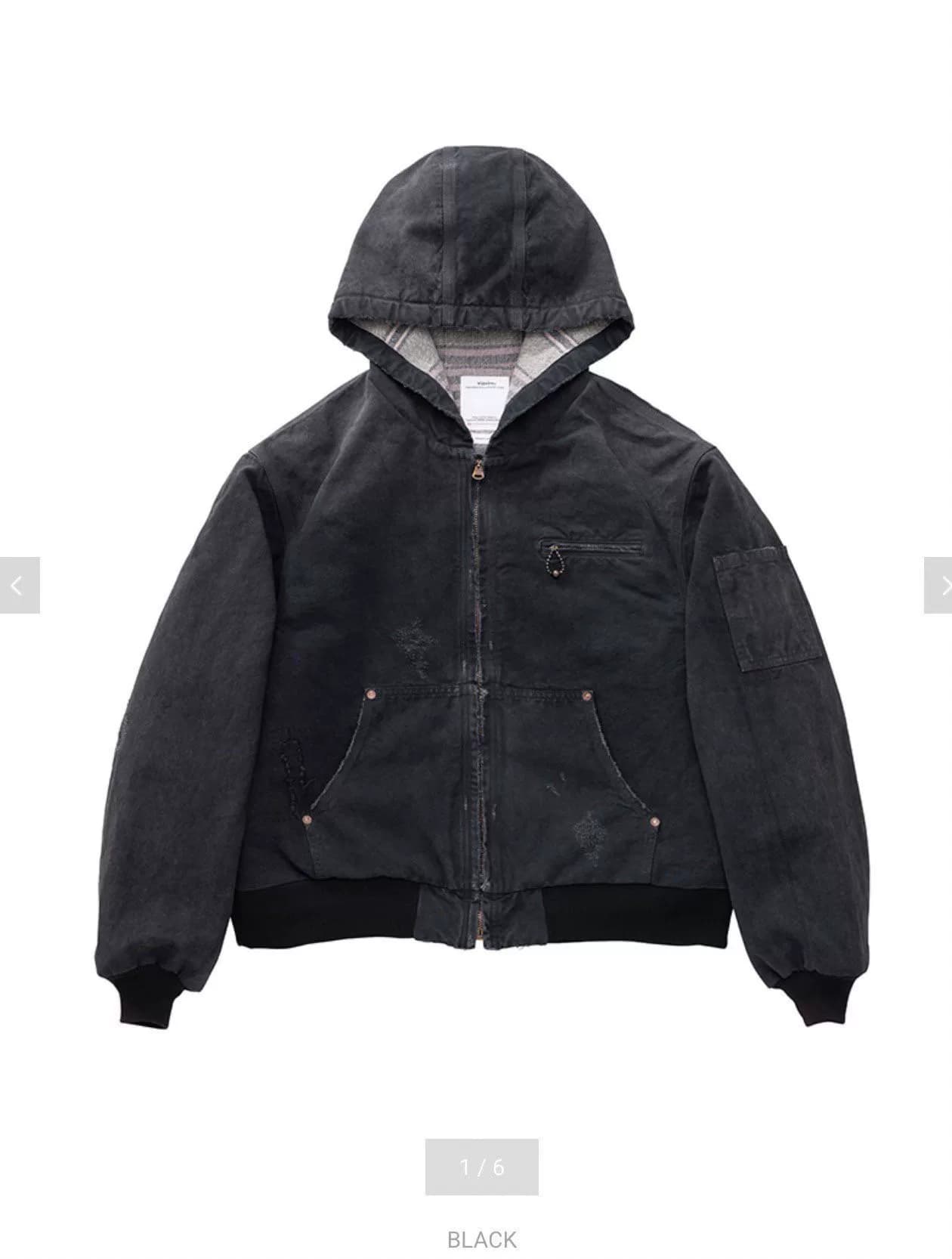 ТОЛСТОВКА VISVIM 26AW COOPER С КАПЮШОНОМ F.Z.