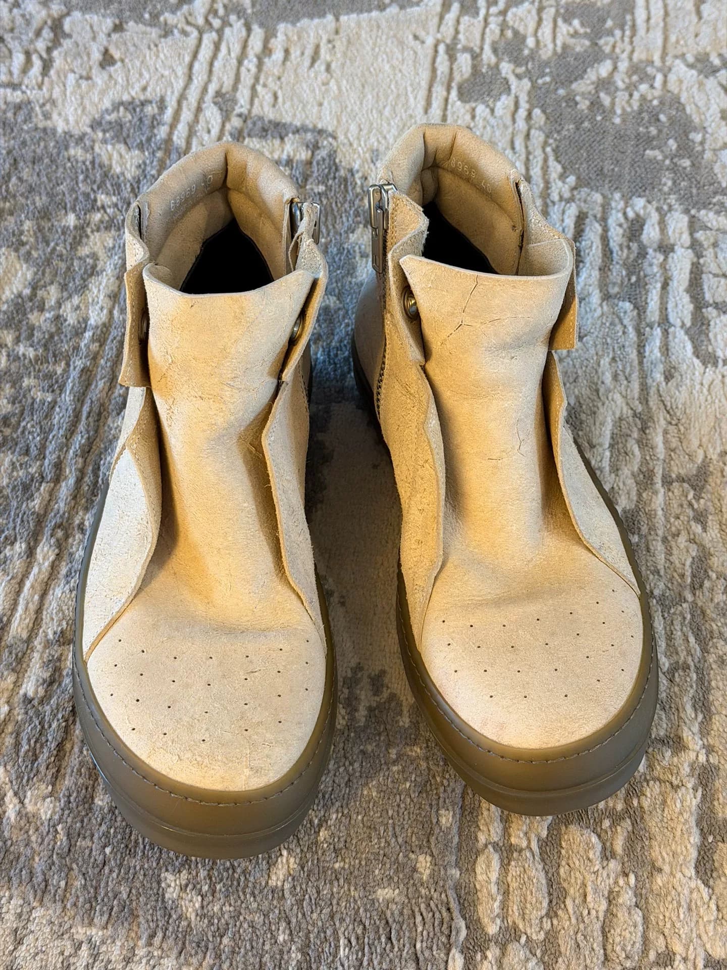 Классические туфли с высоким берцем Rick Owens Island Dunk