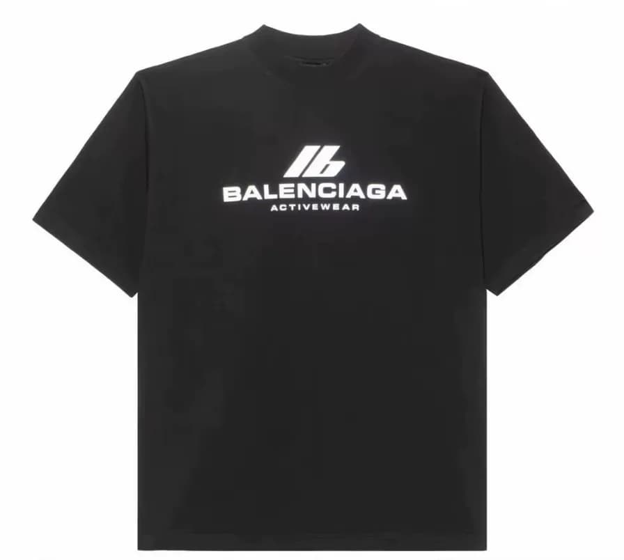 Черная футболка Balenciaga с короткими рукавами, размер S, одинаковый стиль для мужчин и женщин, свободный вариант,