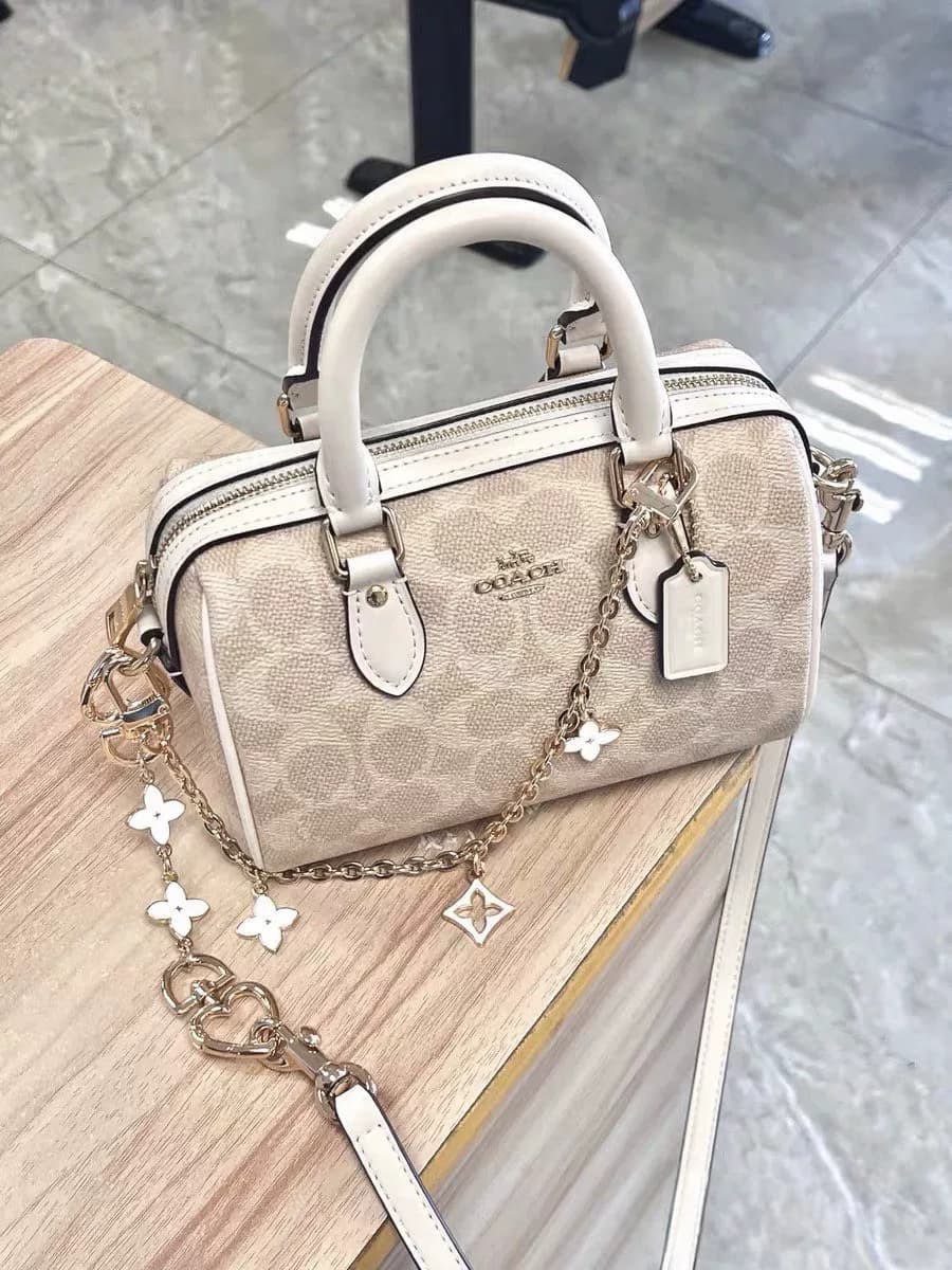 Совершенно новая американская версия мини-бостонской сумки Ole genuine COACH Coach Rowan 18