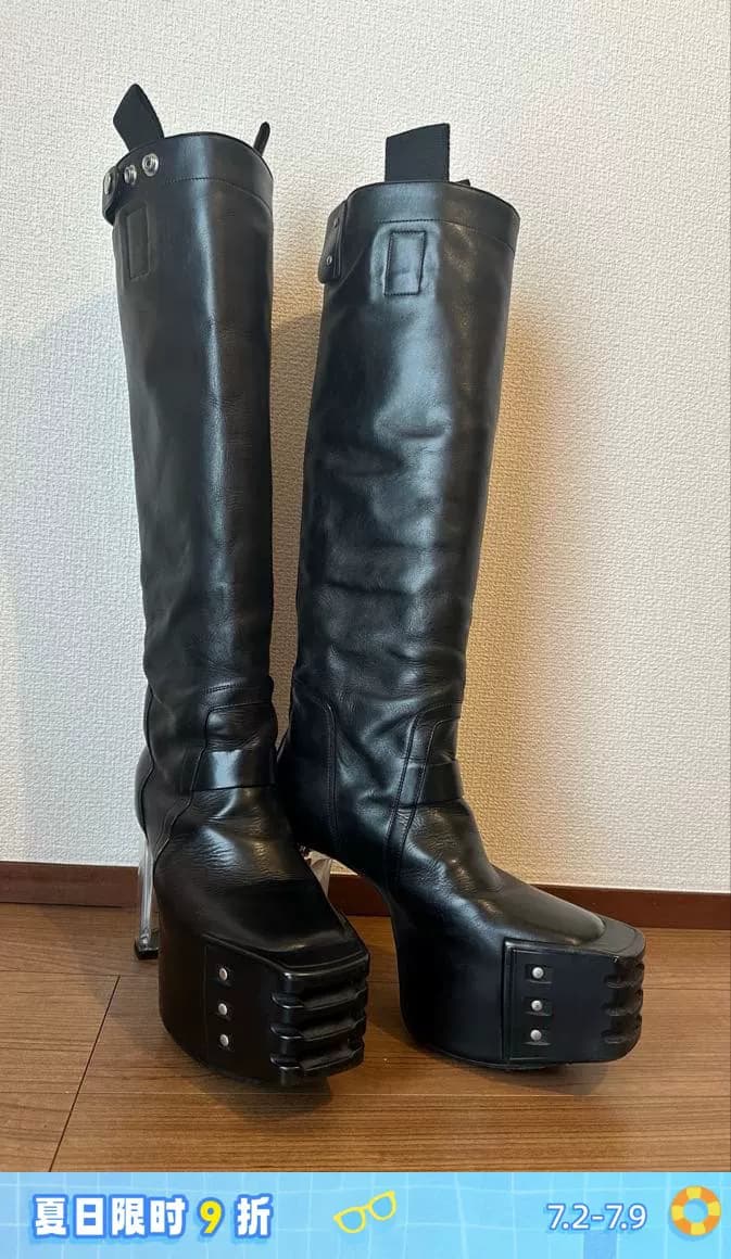 Rick Owens kissing boots (ботинки на толстой подошве в стиле рукава), купленные в Японии