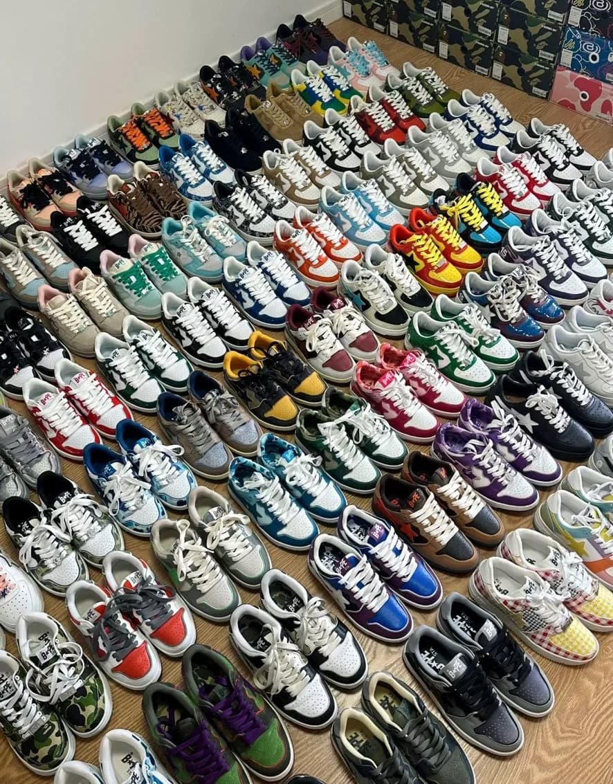 лакированные туфли BAPE star серии dunk из серии air force