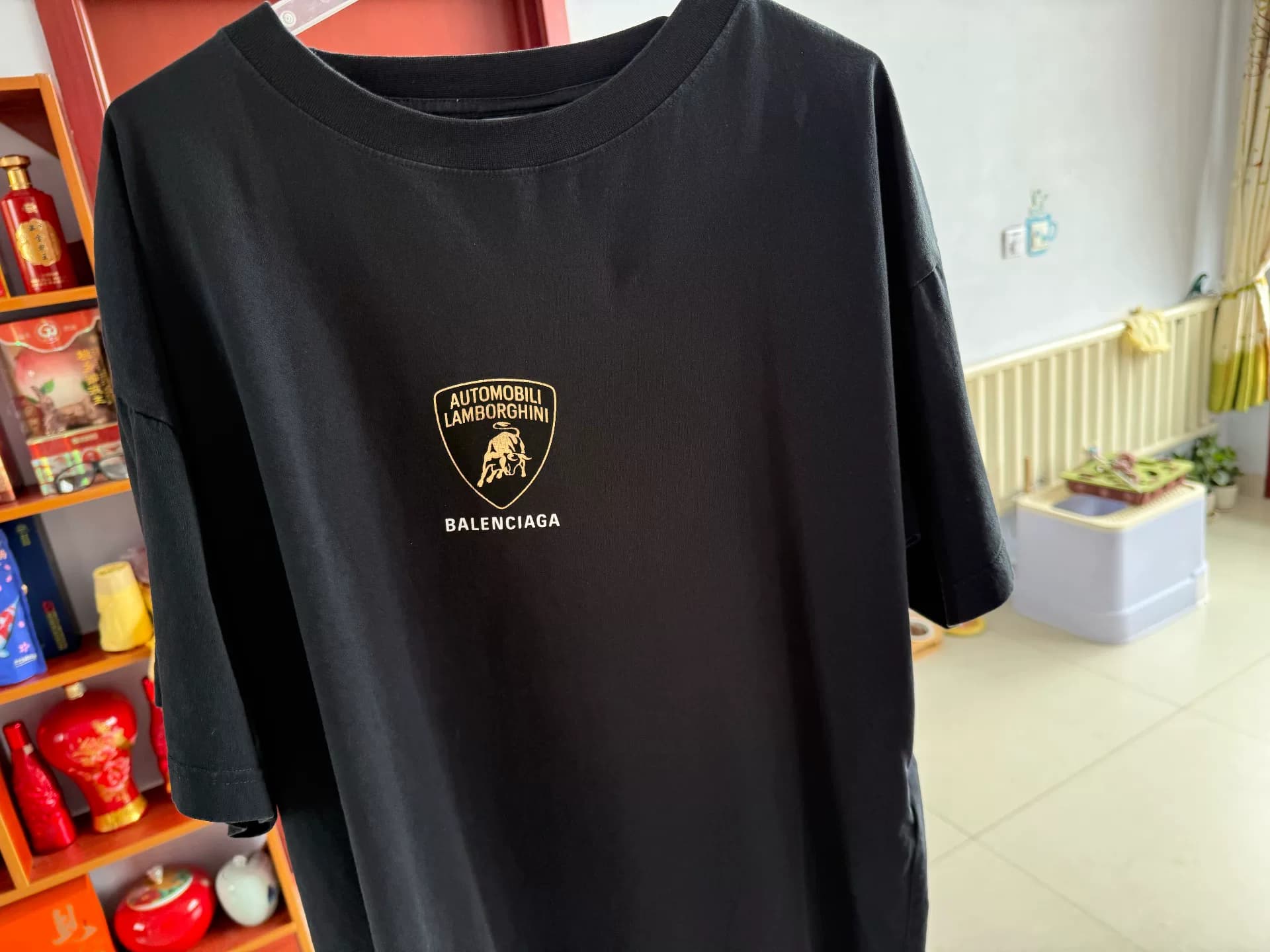 Футболка с короткими рукавами Balenciaga x Lamborghini joint