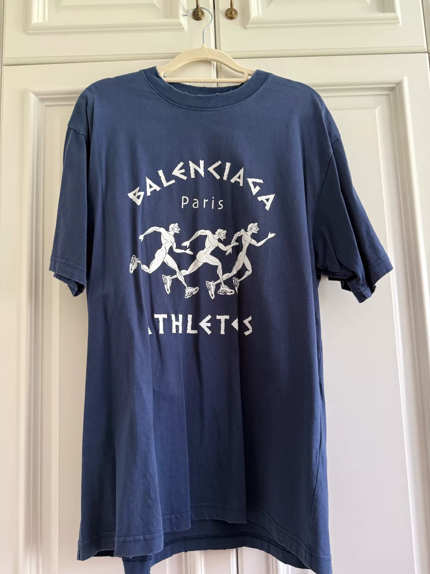 Футболка с коротким рукавом Balenciaga Balenciaga marathon с принтом Balenciaga marathon,