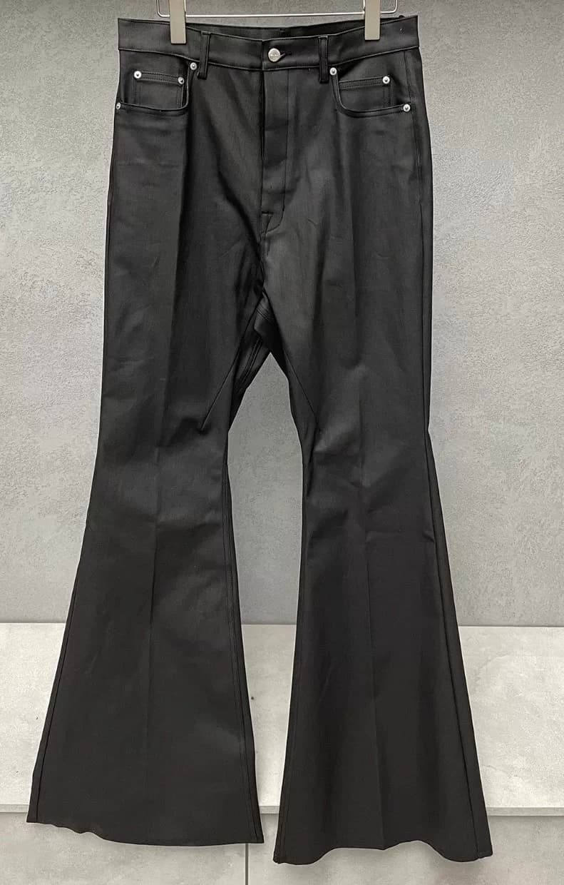Брюки из шелкового нейлона основной линии Rick Owens ss24