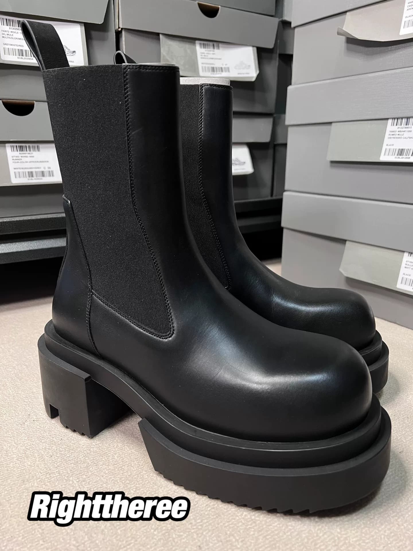 Ботинки из воловьей кожи на толстой подошве Rick Owens beatle bogun