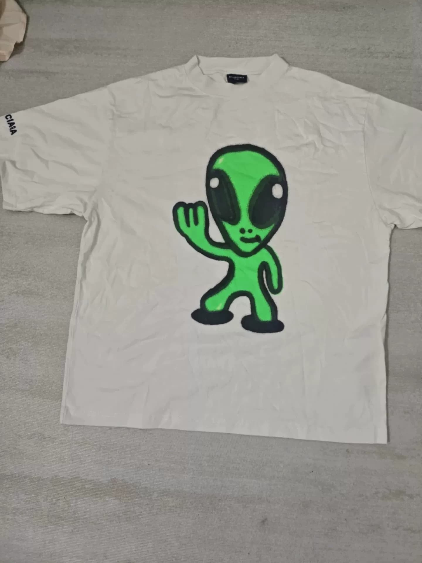 Футболка Balenciaga Balenciaga 25ss alien с короткими рукавами, размер XS,
