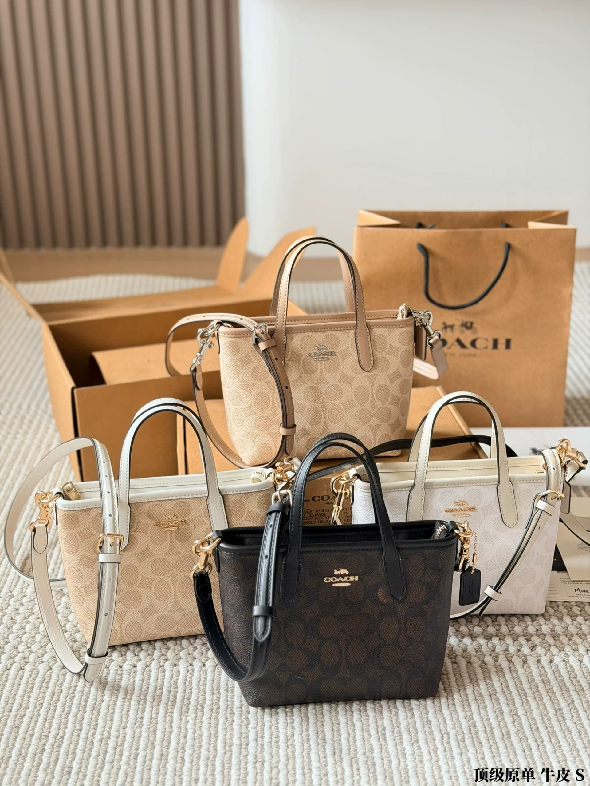 Совершенно новая мини-сумка COACH City 15 【Классическая пресбиопия】
