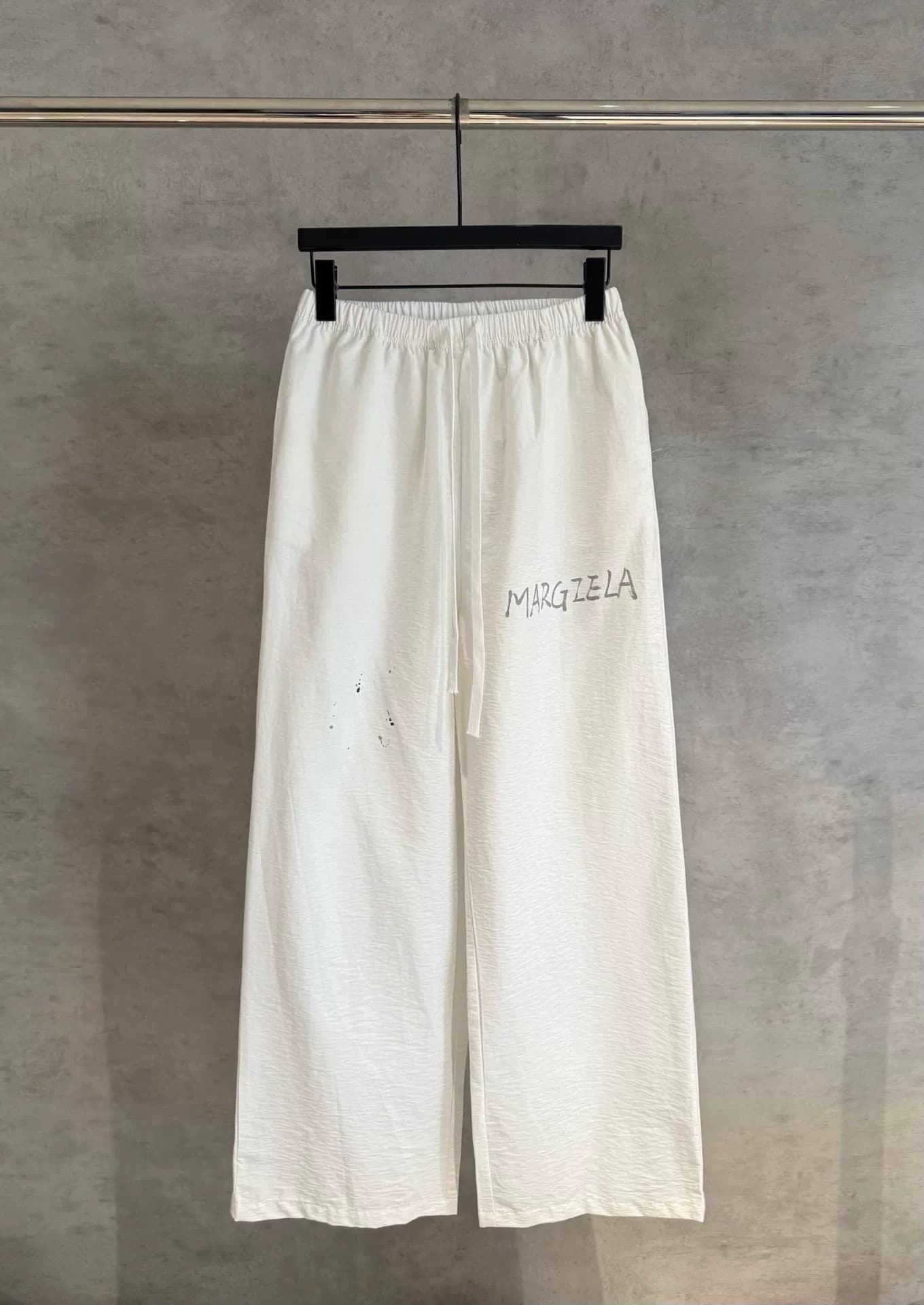 Новые повседневные прямые брюки Maison margiela с ручной росписью и широкими штанинами