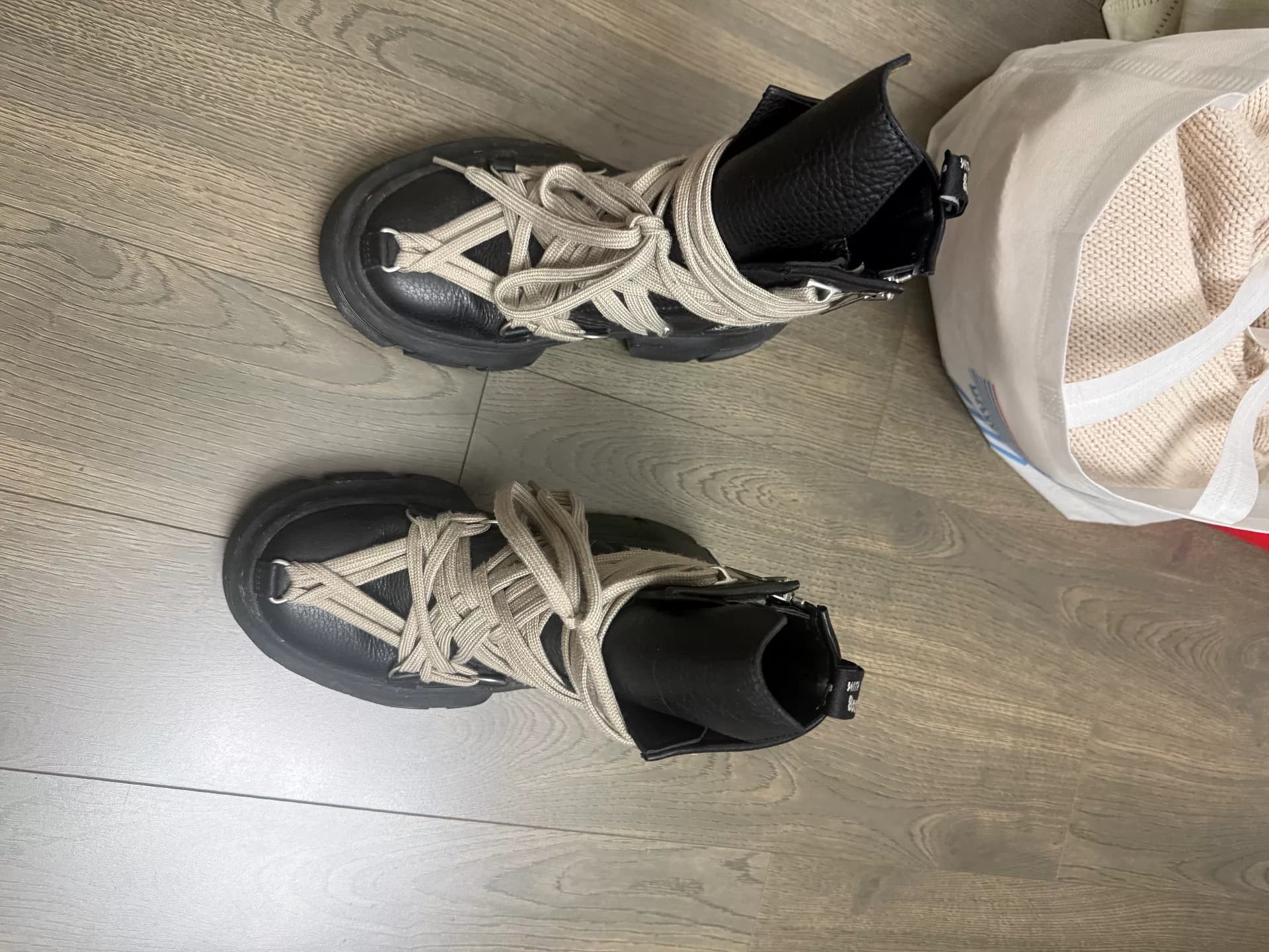 рик Оуэнс, доктор медицинских наук. ботинки martens Martin, черные