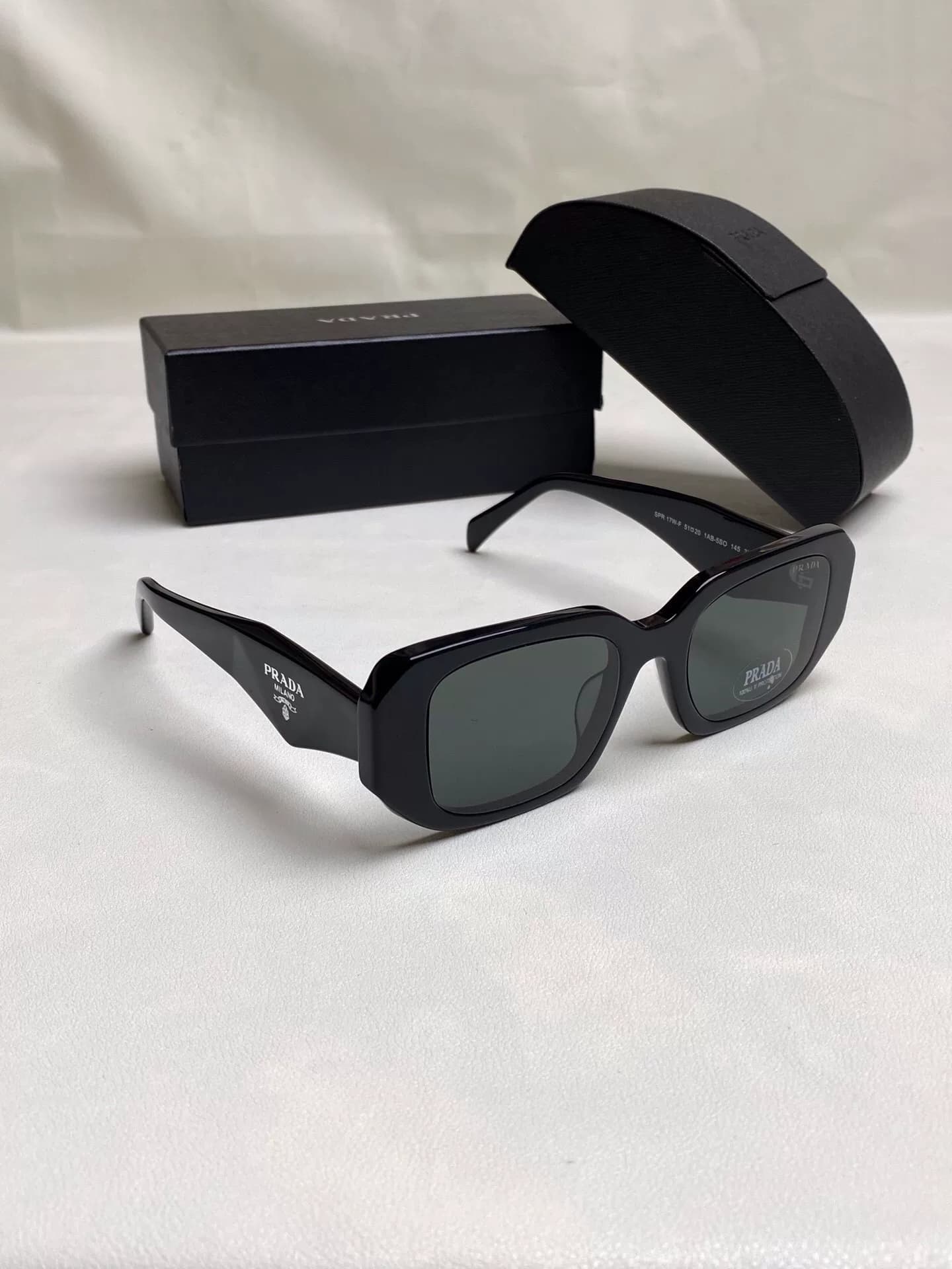 Реальные детали снимка, солнцезащитные очки Prada/Prada SPR 17W, высококачественная ретро-мода