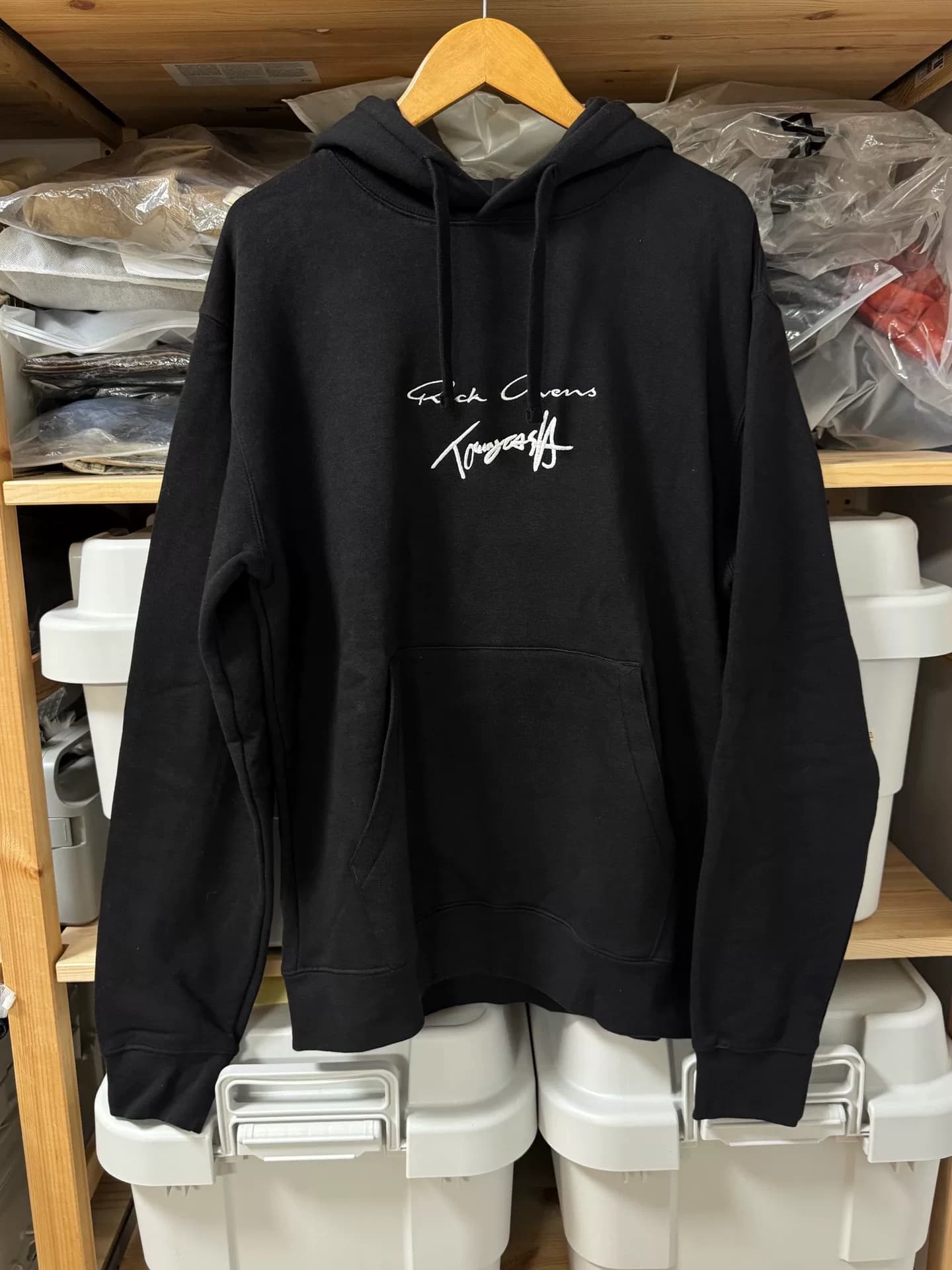 Кобрендовый свитер с капюшоном Rick Owens x Tommy Cash