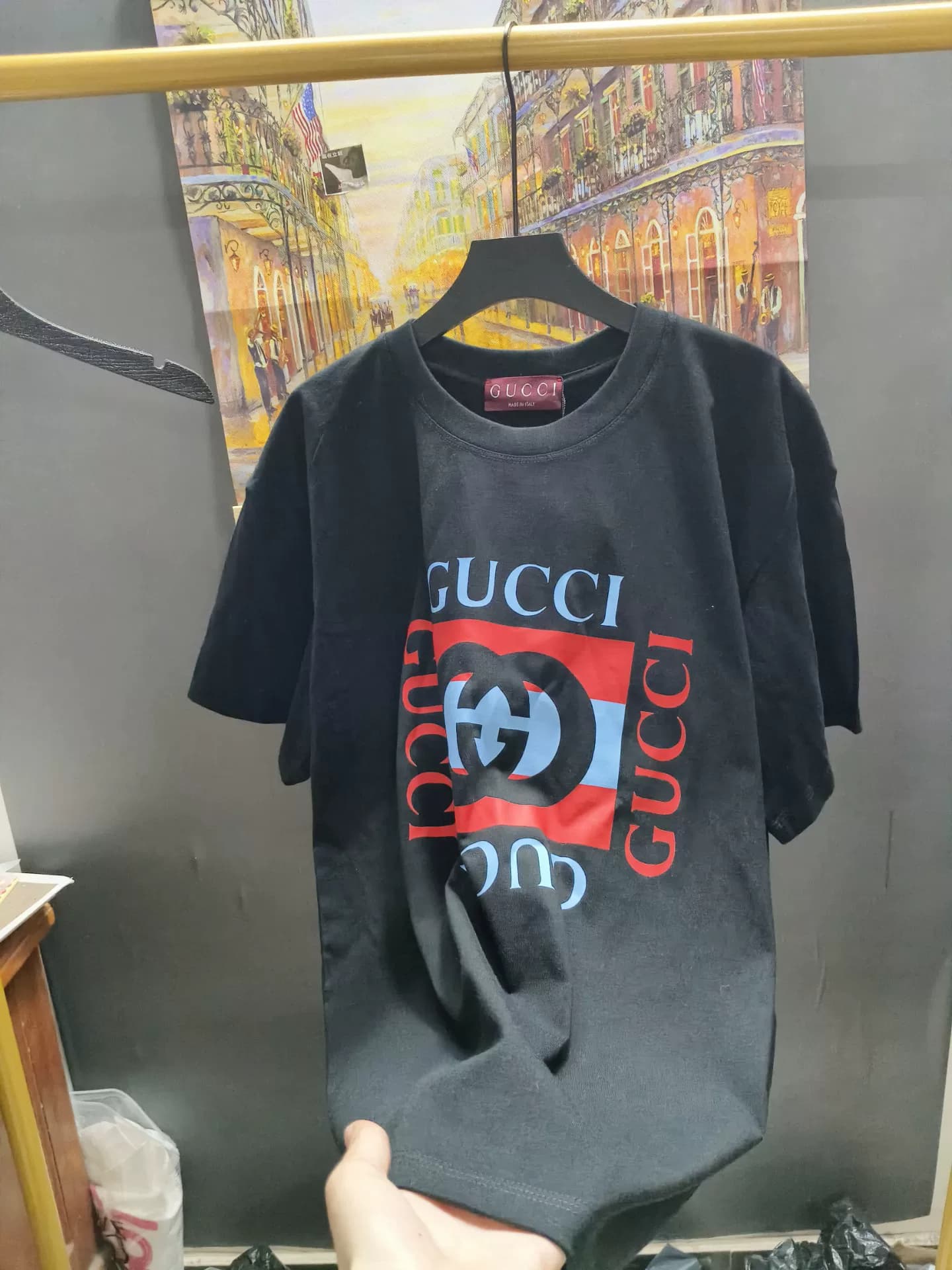 Черная футболка с короткими рукавами от Gucci Gucci