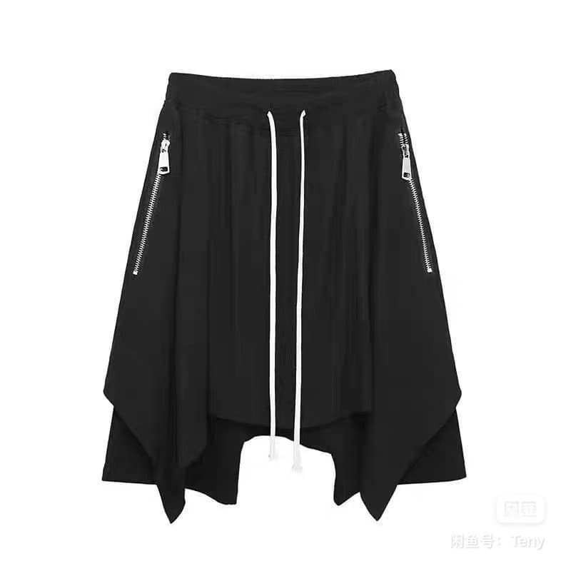 Фирменные поддельные шорты Rick Owens с завязками на промежности из двух частей, сшитые под собственным брендом