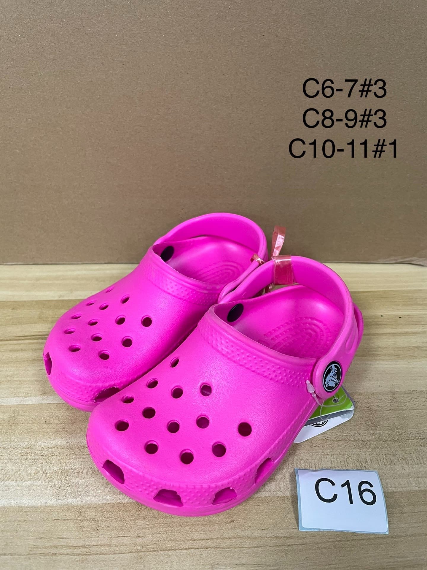 Классические туфли Crocs с дырками, ярко-красные, размер C8,