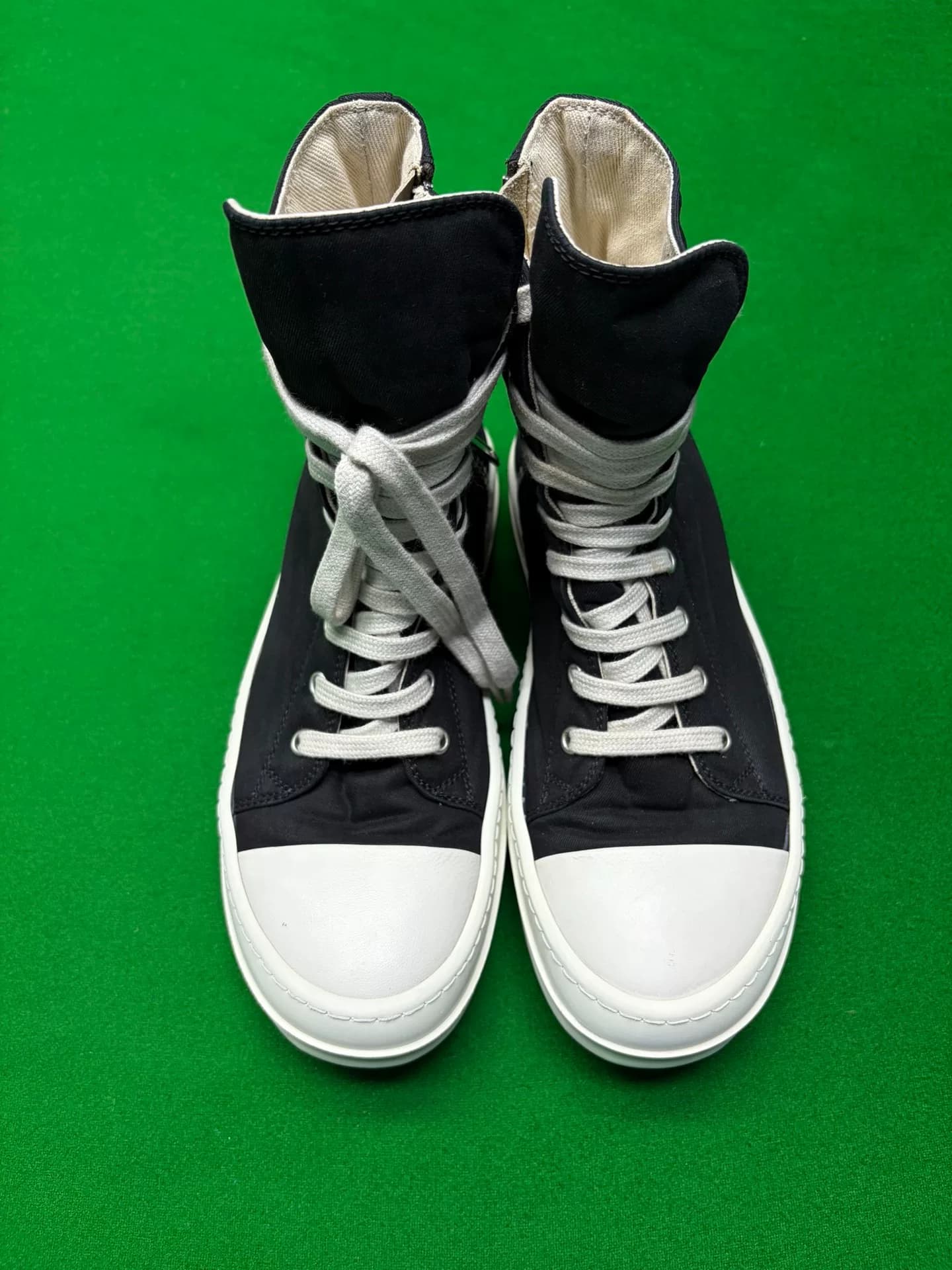 Канвас RICKOWENS DRKSHDW RO complex line с высоким берцем, большие кеды converse