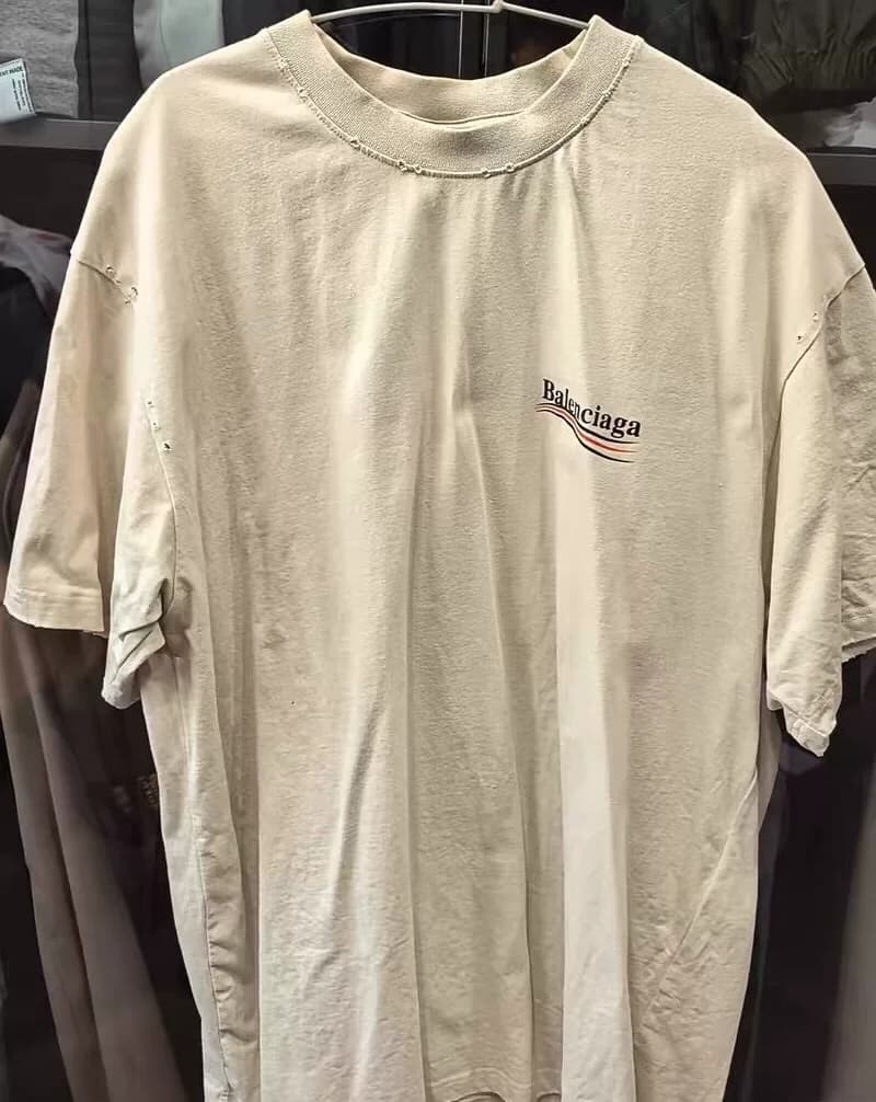 balenciaga Balenciaga бежевый мужской костюм с принтом Cola с короткими рукавами xs размера