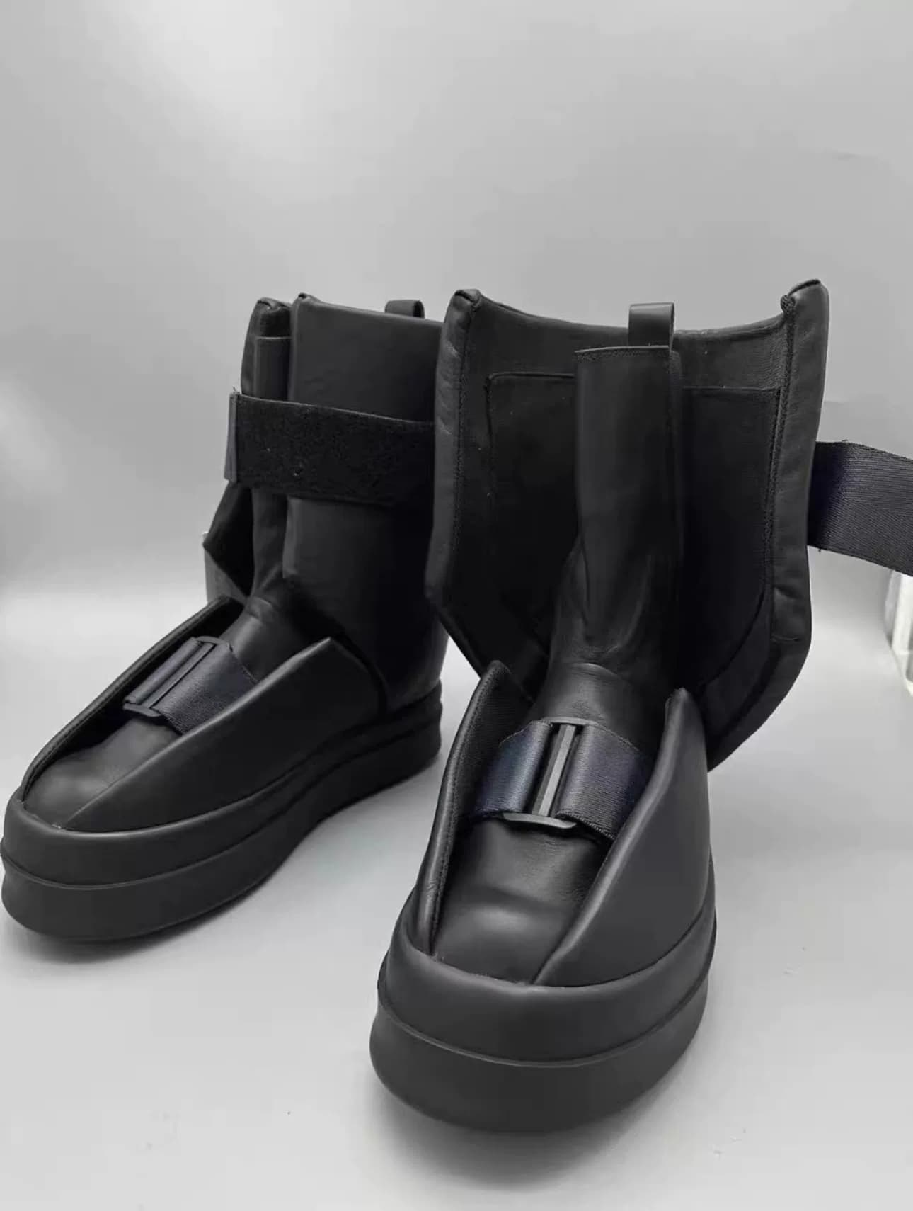 RICK OWENS 23ss show fracture plaster boots мужские черные ботинки fracture были надеты всего два раза, почти новые цвет: черный размер: 44 размер не…