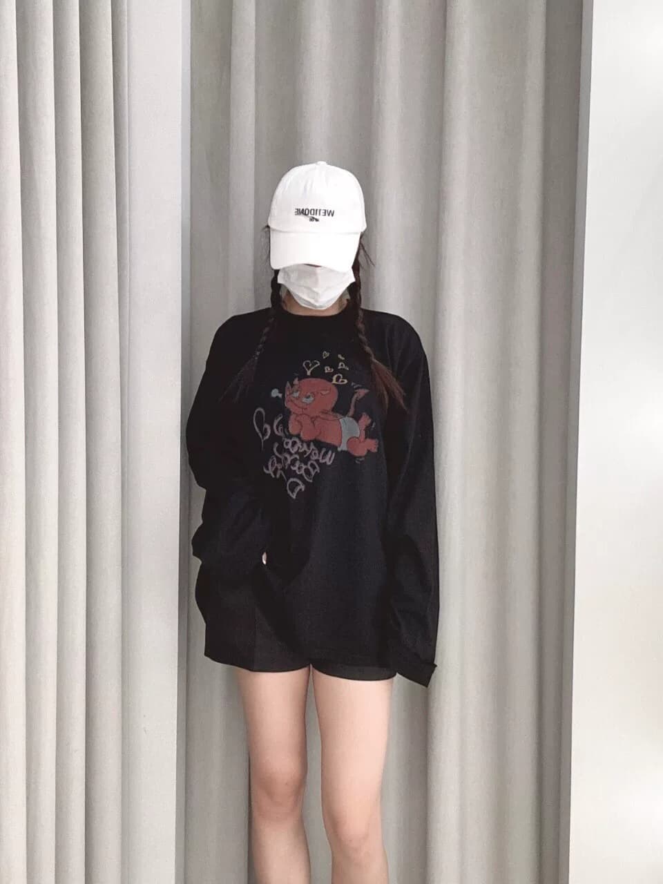 Футболка с длинными рукавами и принтом WELLDONE 24SS same little devil