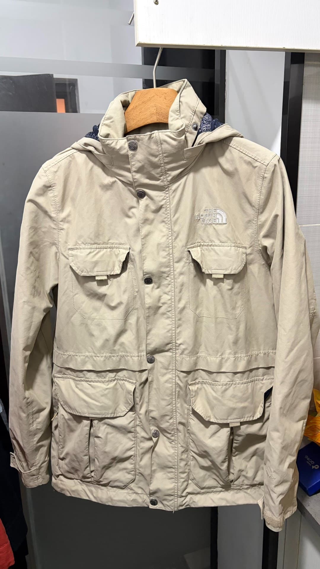 Мужская куртка TheNorthFace мужская уличная водонепроницаемая и дышащая куртка с несколькими карманами, натуральная кожа