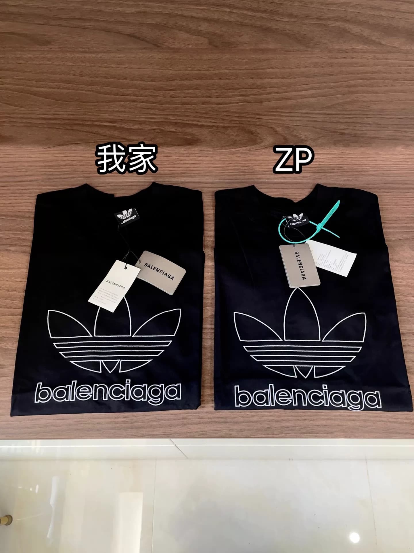 Высококачественный короткий рукав с вышивкой в виде клевера Balenciaga от Balenciaga joint Adi