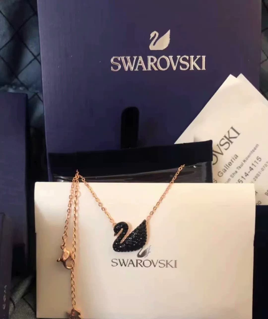 Срочно продаю! (Можно оценить) Кулон Swarovski «Черный лебедь» // Кулон Swarovski, можно